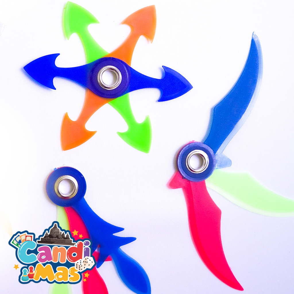 MAINAN ANAK NINJA SHURIKEN LEMPAR LIPAT PELASTIK MURAH