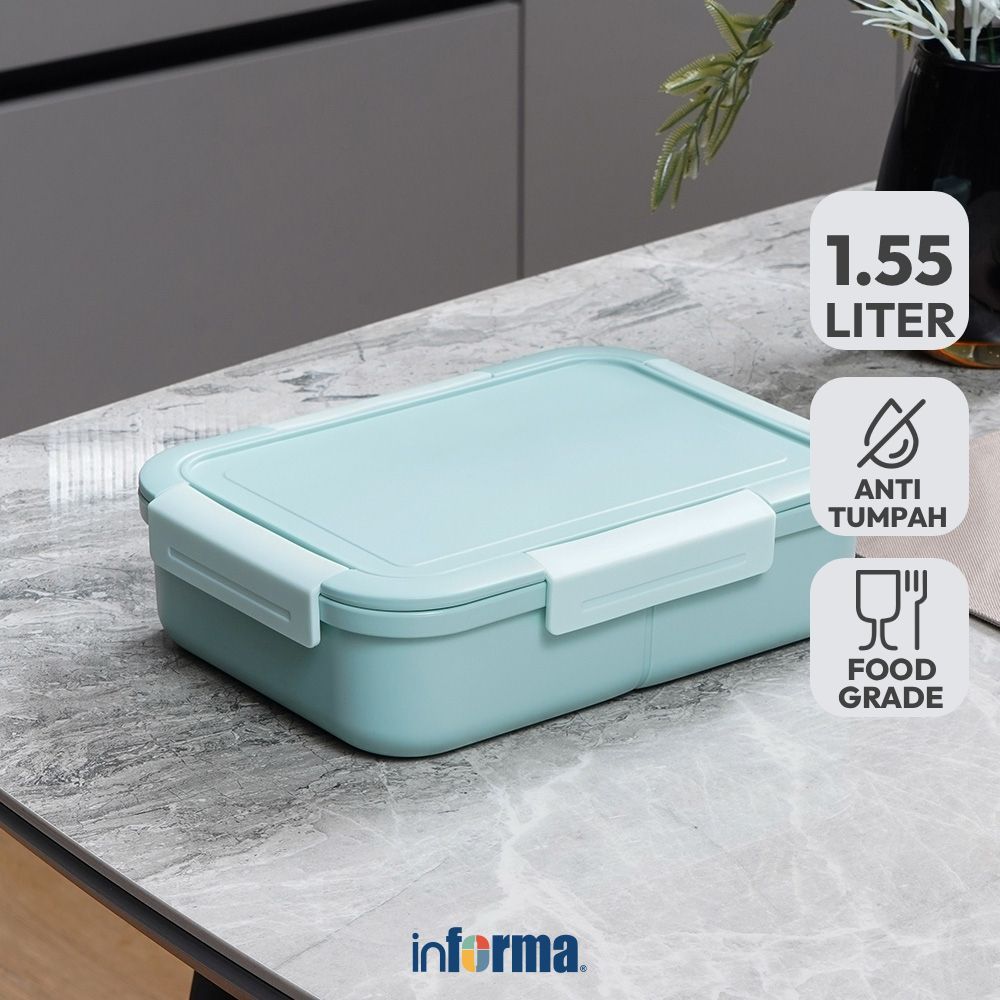 Informa Appetite Cassie Kotak Makan 4 Sekat 1.55 Liter - Hijau Bento Box Meal Box Tempat Bekal Lunch