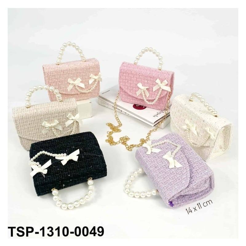 TAS SELEMPANG MUTIARA MINI TWEED