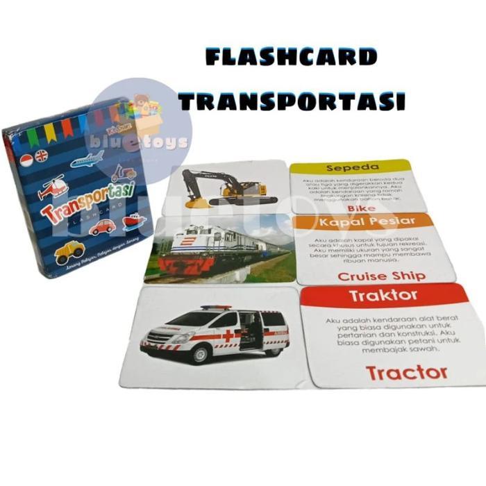 BLUETOYS KARTU TERAPI WICARA KATA BENDA/MAINAN ANAK SPEECH DELAY - transportasi