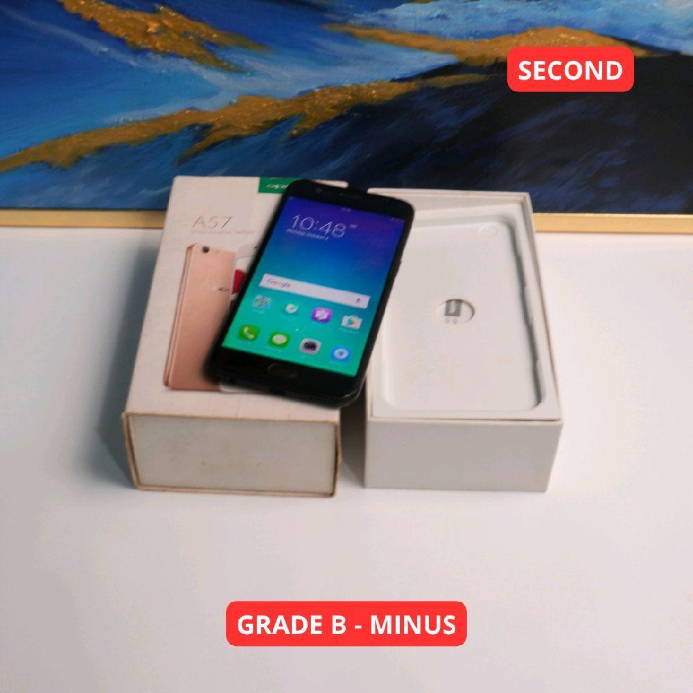 OPPO A57 2022 4/64 GB (4G) GRADE B - MINUS HP SECOND ORIGINAL SINAR MUTIARA CELL (83490)