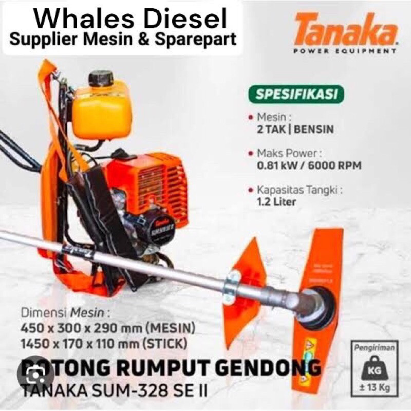DISKON MURAHH MESIN POTONG RUMPUT TANAKA 328 SE II TANAKA ORIGINAL