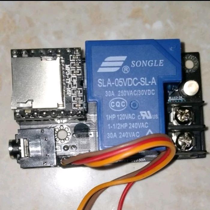 Controller JWS Jam digital running text 2 baris, panel P10 wifi - Modul Mp3 Relay