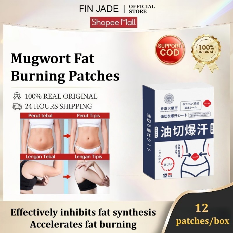 FIN JADE - Koyo pelangsing 12 pcs Koyo pelangsing detoks, penurun berat badan, pembakar lemak perut,