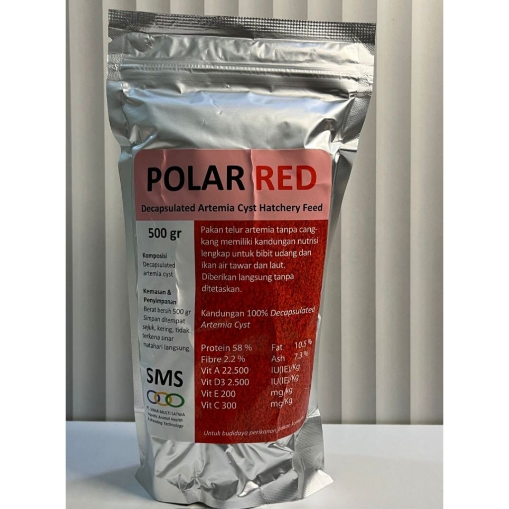 Polar Red 100 250 500gr / Artemia Shell Free Polar Red / Artemia Polar Red