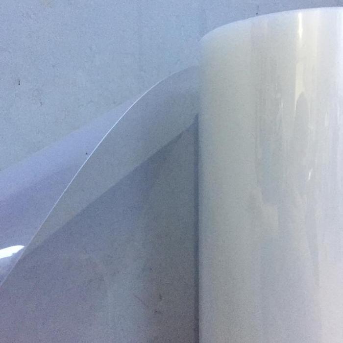 fiber viber plastik penutup pagar polos multiglas. harga per 1 meter - Putih