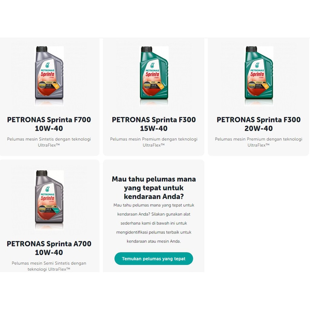 OLI MESIN PETRONAS Sprinta 1Liter Manual