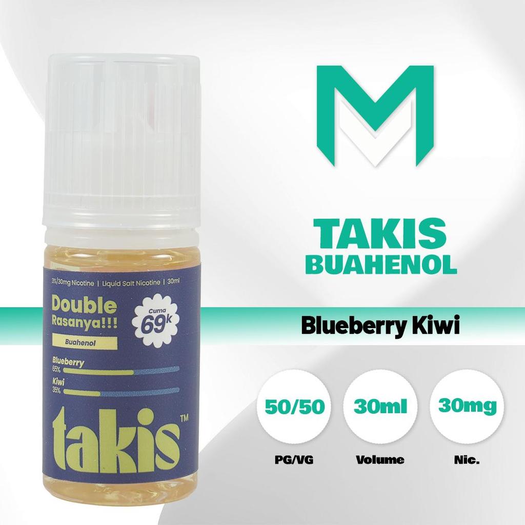 Liquid Vape Vapor Takis Blueberry Kiwi Saltnic 30MG 30ML By Takis