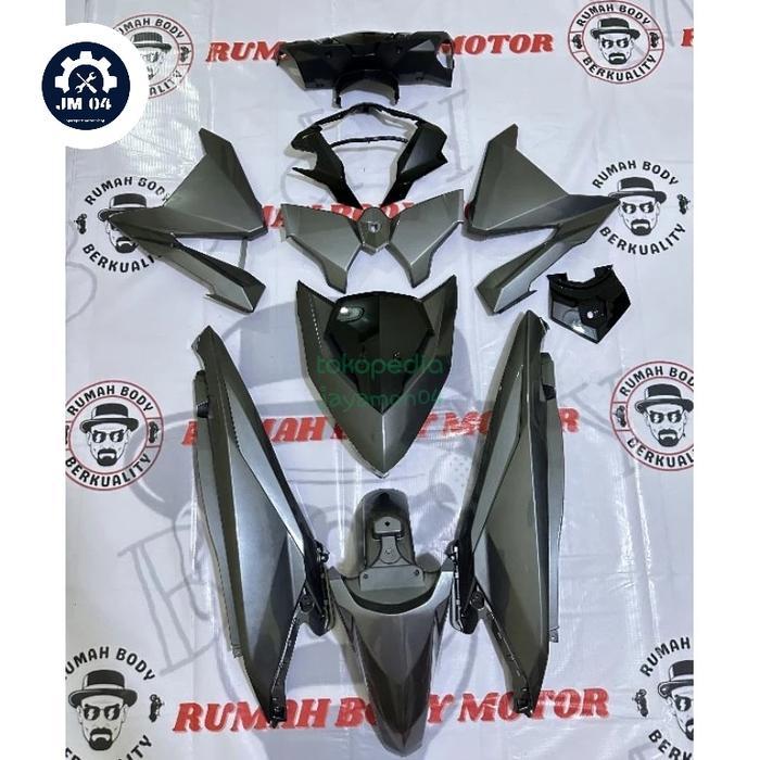 Cover body halus motor honda vario 125/150 led old 2015-2017 warna grey