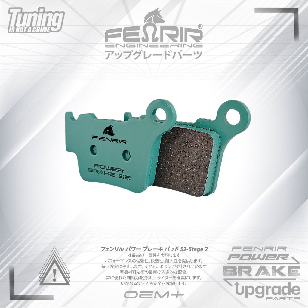 Kampas Rem Belakang HUSQVARNA FC/FE 250-501 - TC/TE 65-511. KTM SX/XC-F-W 125-525 - Fenrir