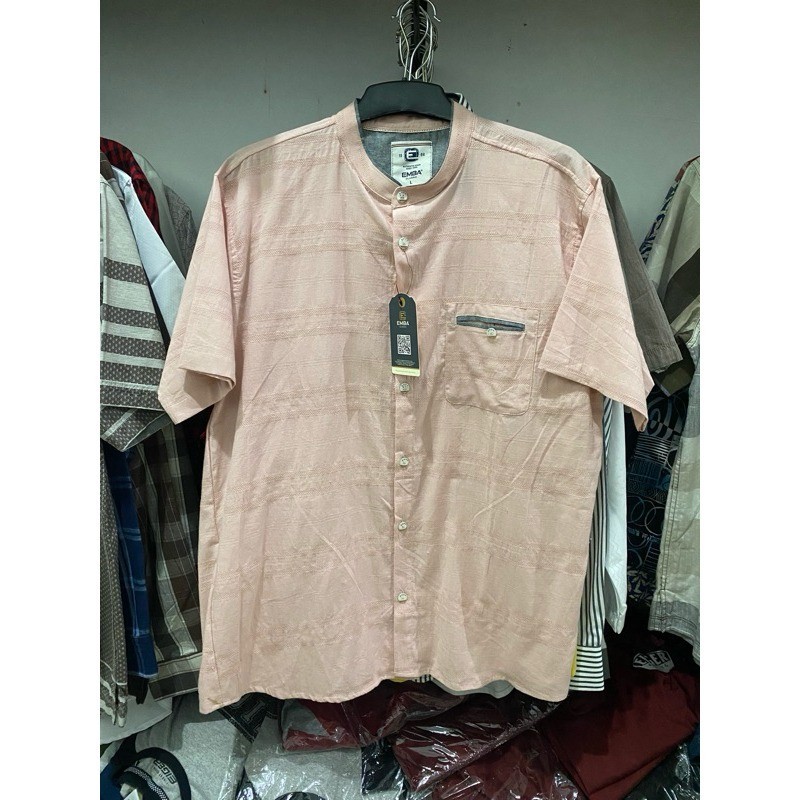 Baju Koko EMBA Pendek  BLACKORIGINAL PROMO