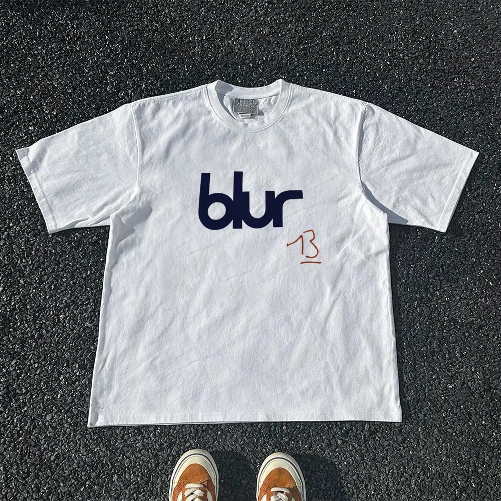 *COD*  Korea Style T-shirt Oversize blur | Kaos Wanita Putih | Kaos pria dan wanita