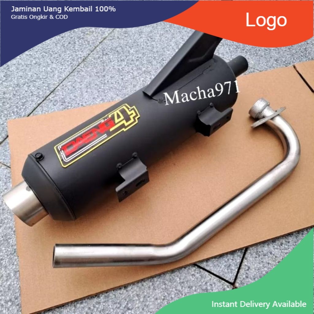 DAENG SAI4 Exhaust Stainless pipe 28mm Mio Sporty Mio m3 Mio soul i115/125 Click