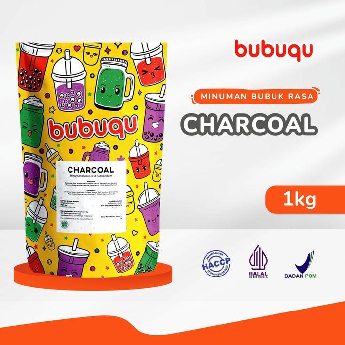 PROMO  Bubuqu Powder Drink Charcoal - Bubuk Minuman Charcoal 1 Kg
