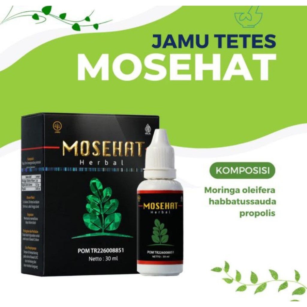 Mosehat Herbal Original Isi 30 Ml Obat Herbal Diabetes Hernia Prostat Asam Urat Kolesterol Wasir Amb