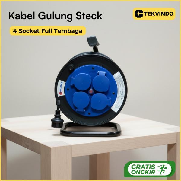 Kabel Roll Philmax 50 Meter – Kabel Gulung Listrik Portable Stopkontak Ekstensi Rumah & Industri