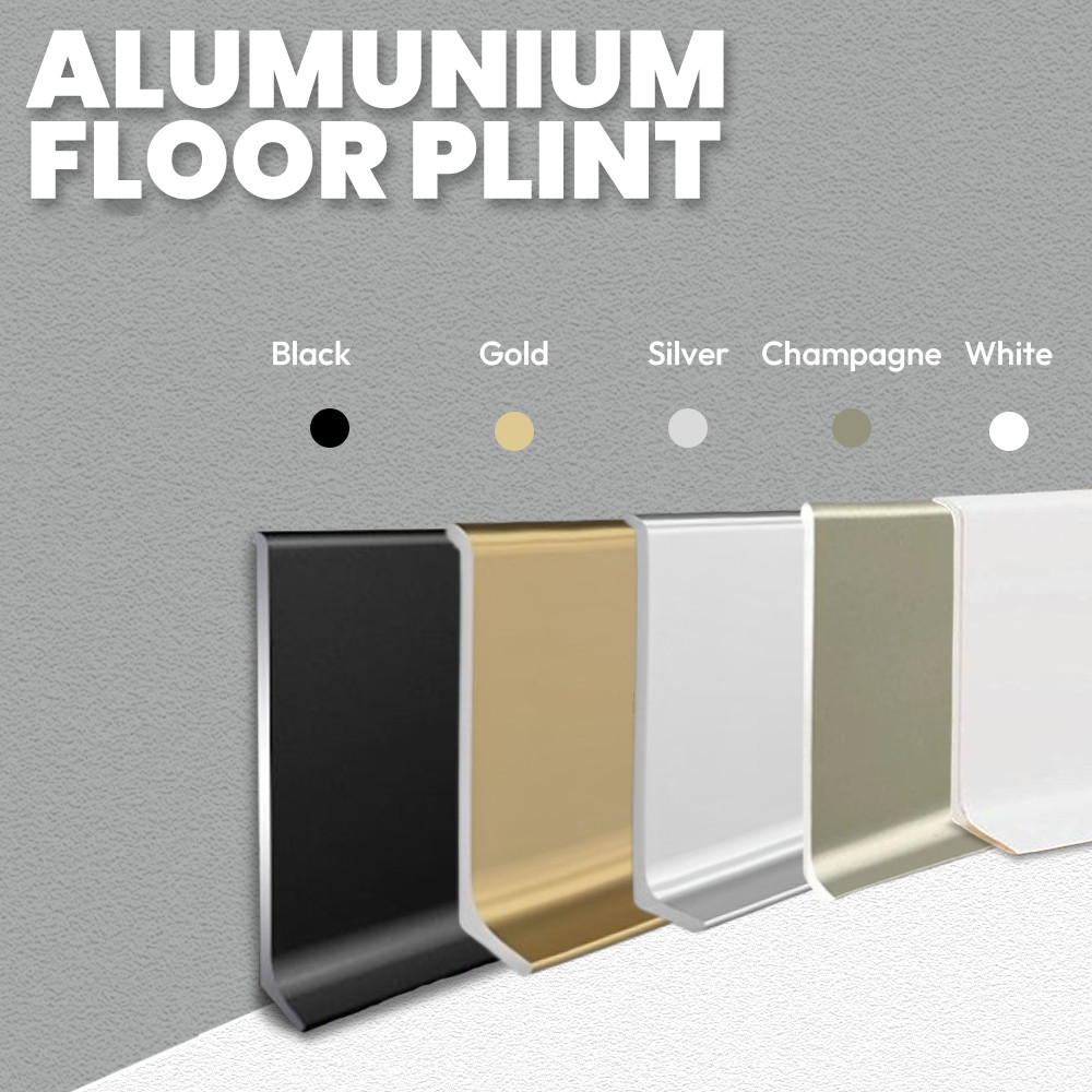 ALUMUNIUM FLOOR PLINT, SKIRTING ALUMUNIUM, ALUMUNIUM LIS PLINT