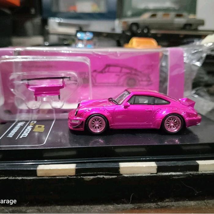 GND48 Diecast CM Model Porsche RWB 964 Widebody Pink