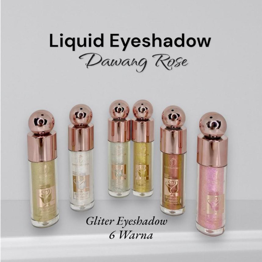 PusatAlatKecantikan | Blush Eyeshadow Gliter Pigmented DAWANG ROSE Y001 6 warna Liquid