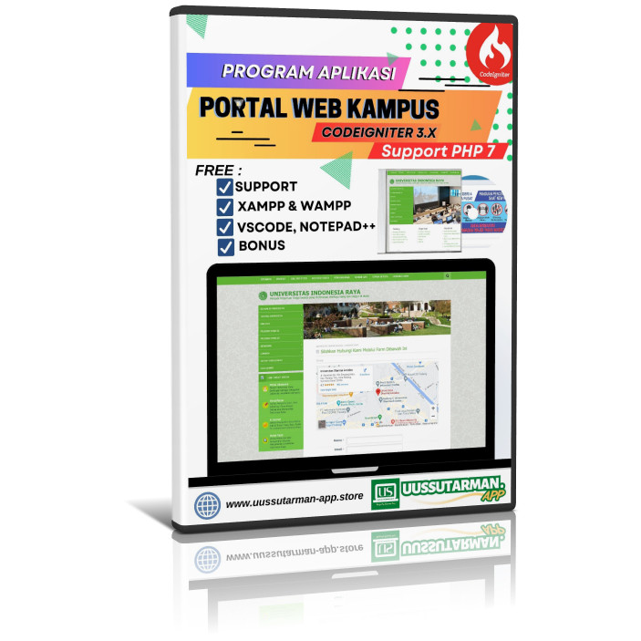 Program Aplikasi Web Portal Kampus Responsive dengan Codeigniter 3.x Support PHP 7