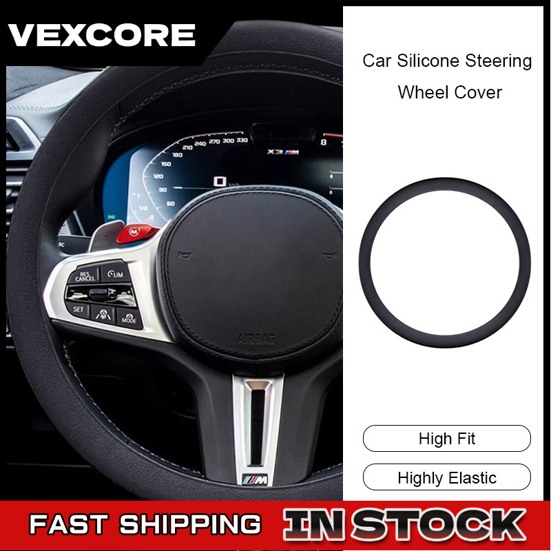 VEXCORE COD Cover Stir Mobil Universal Bahan Silicon Sarung Stir Mobil Silikon 30 40Cm 38Cm 40Cm Sar