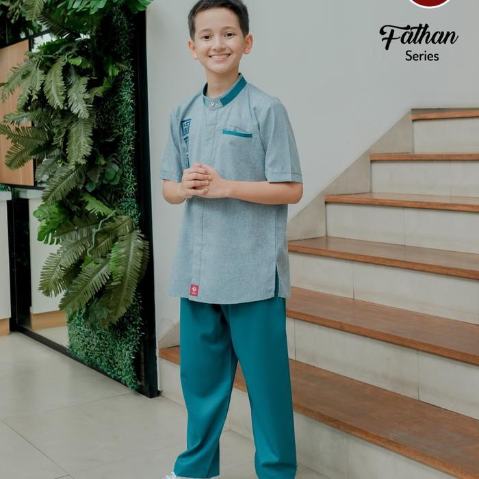 KOKO FATHAN SARIMBIT BAJU MUSLIM ANAK LAKI KELUARGA FAMILY SET  ANV - Tosca, 1