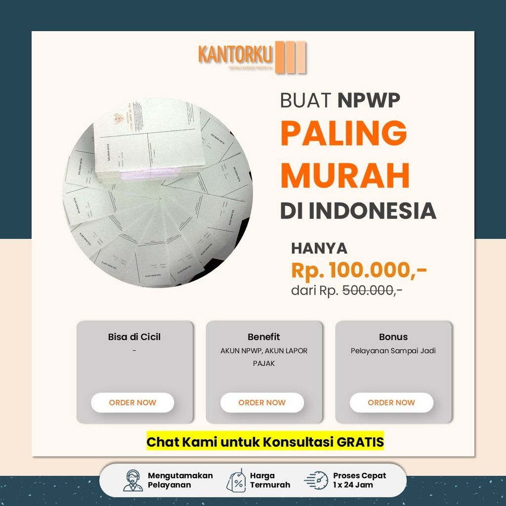 Layanan Jasa Pengurusan NPWP, AKUN SPT untuk Pendaftaran & Perubahan