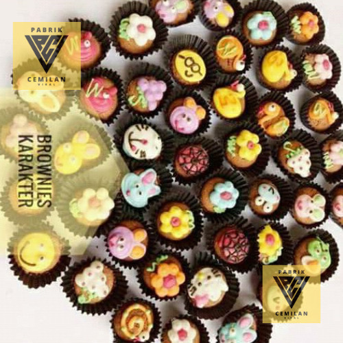 PCV Kue Brownies Karakter 500gr Brownies Karakter Lucu Cookies Karakter Brownies Mini Kering Karakte