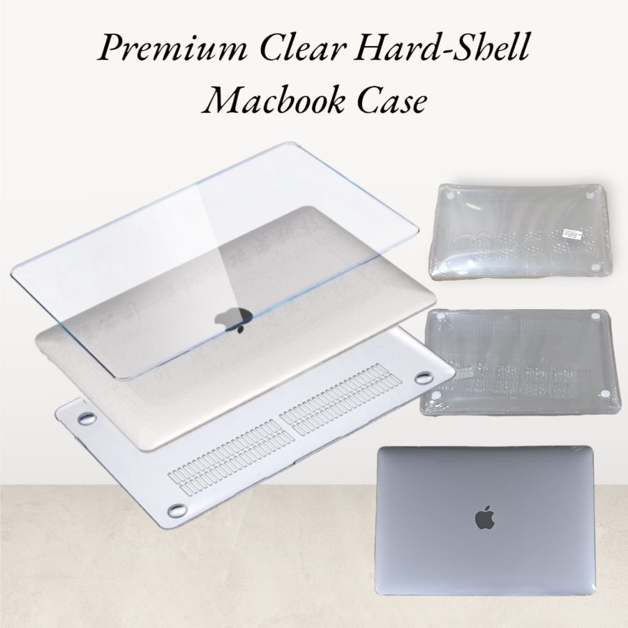 Hard Shell Clear Case Macbook Air 13.3" A1466 M1 A1932 A2179 M2 M3 M4 A2681 Air 15 M2 A2941