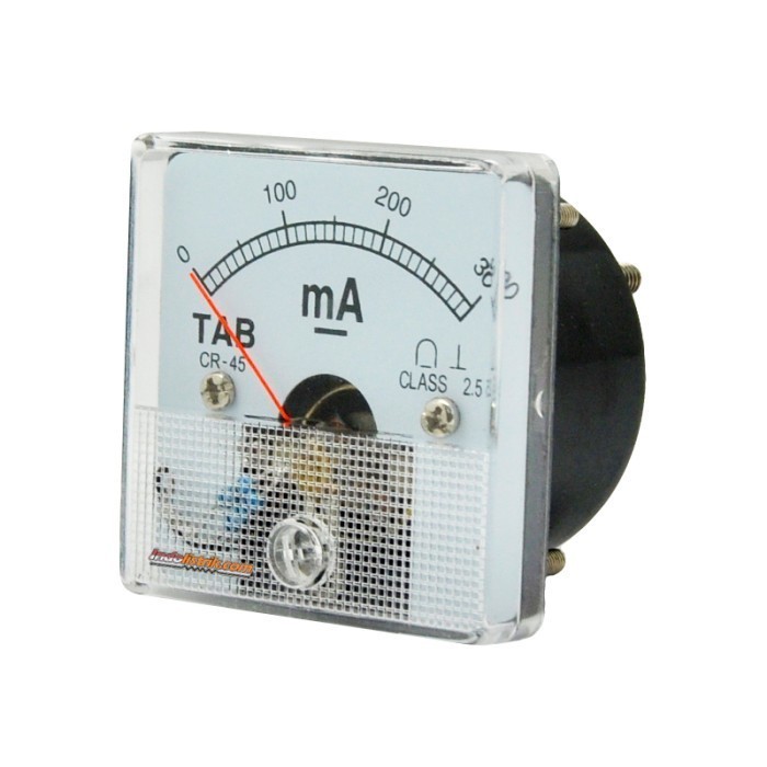 Ampere Meter Analog DC 300 mA CR45 Direct TAB