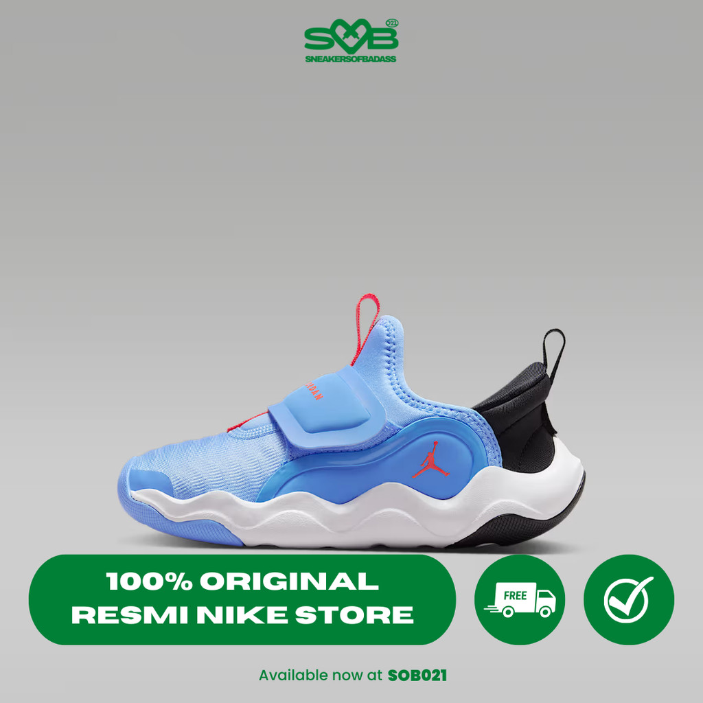 Sepatu Sneakers Nike Jordan 23/7.2 EasyOn Little Kids' White/Cobalt Bliss/Black/Bright Crimson - HF3