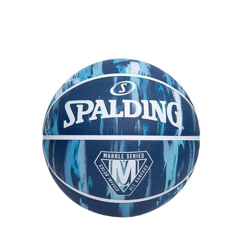 Spalding Marble Series Rubber Basketball Size 7 - Blue