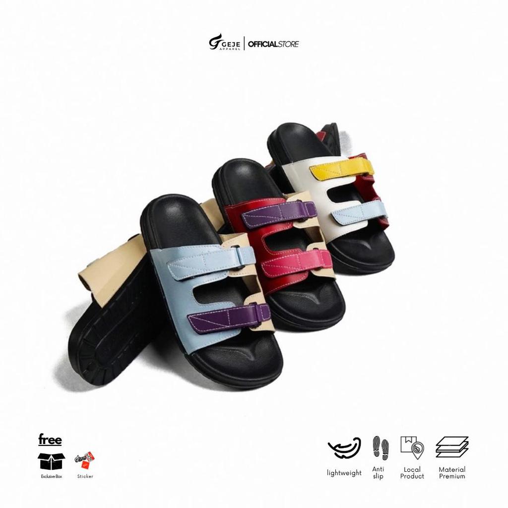 Geje Apparel Sandal Wanita Platform Kekinian AKIRA