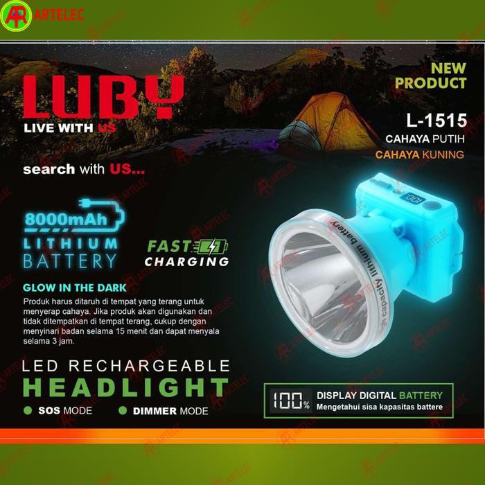 Senter Kepala Luby L-1513-L | L-1513-K | L-1515-L | L-1515-K - L-1513-L Cahaya putih