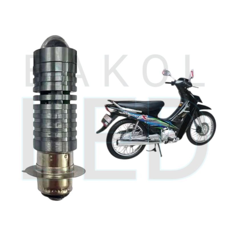 1pcs Lampu depan LED H6 Laser motor Honda Supra X BL