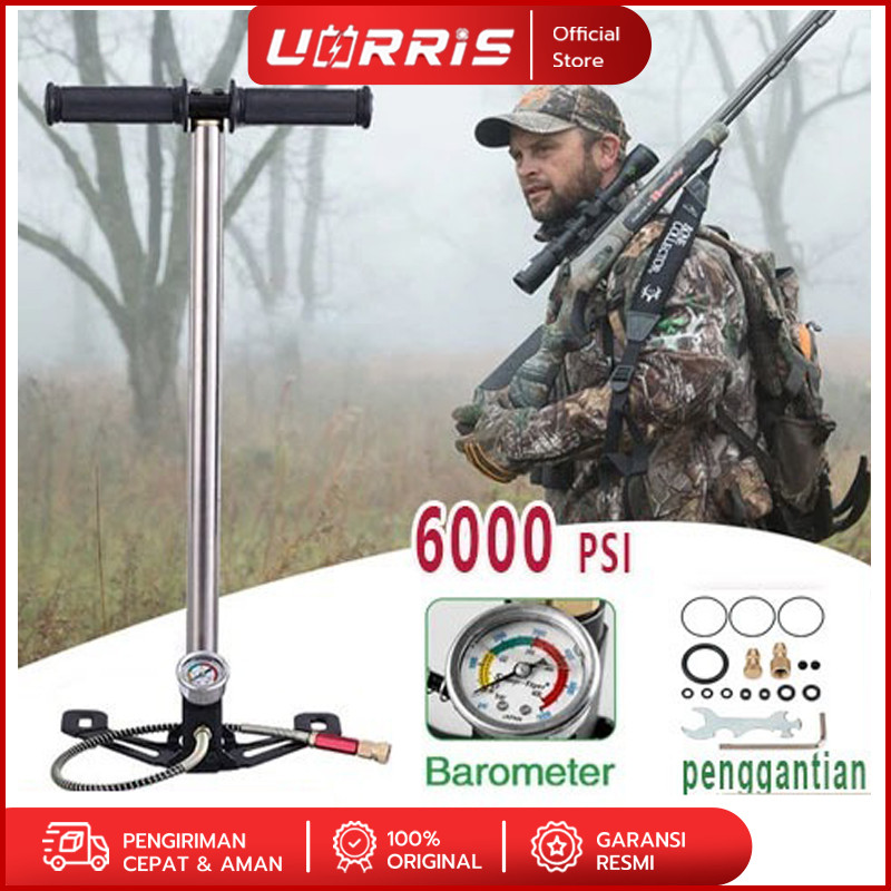 Pompa Tangan PCP Tekanan Tinggi 6000psi / Pompa Udara 3 Tahap Pompa Udara Pompa Senapan Senapan Udar