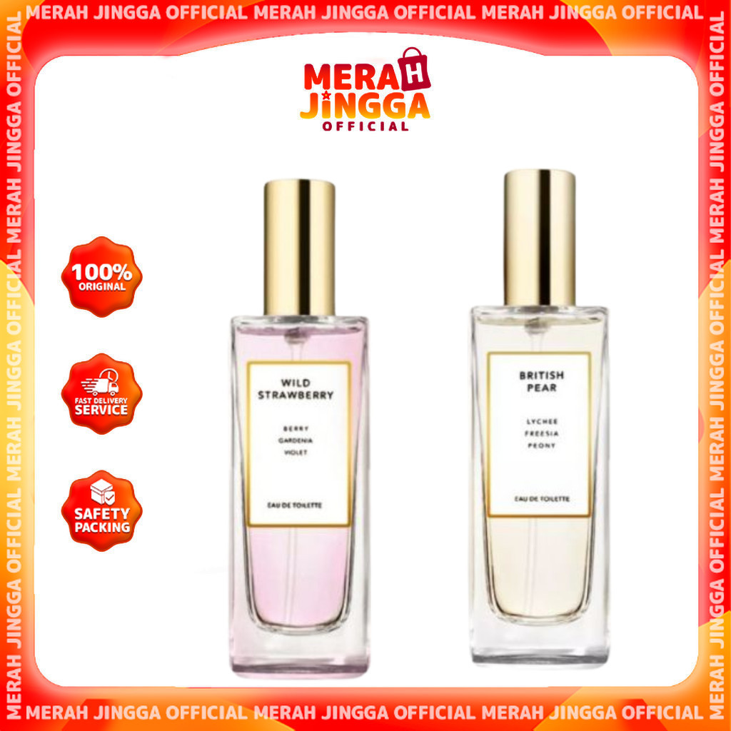 Miniso Parfume EDT 30ml - British Pear - Wild Strawberry | Merah Jingga Official