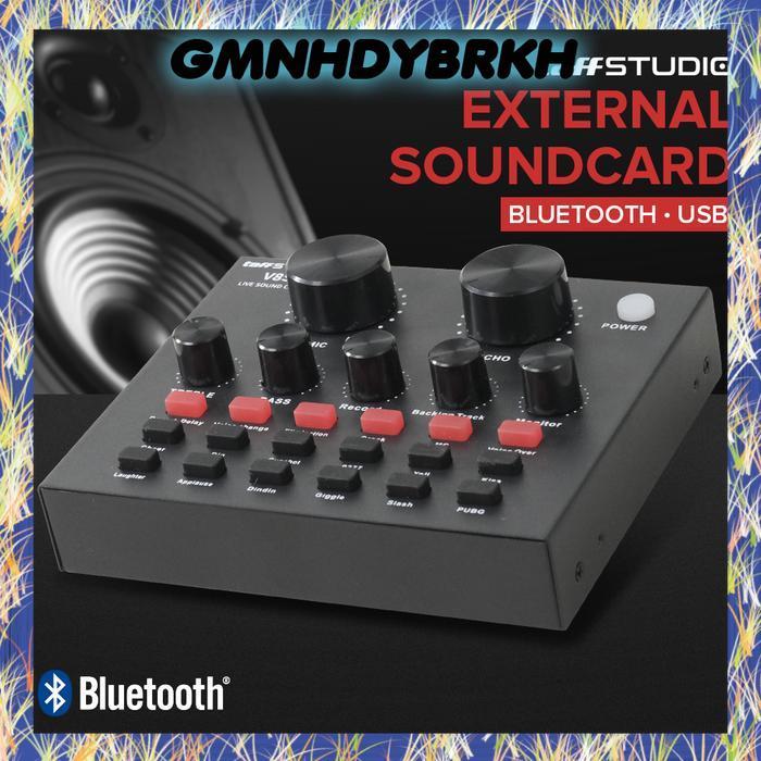 TAFFSTUDIO SOUNDCARD V8S BLUETOOTH AUDIO USB EXTERNAL ADAPTER - V8S