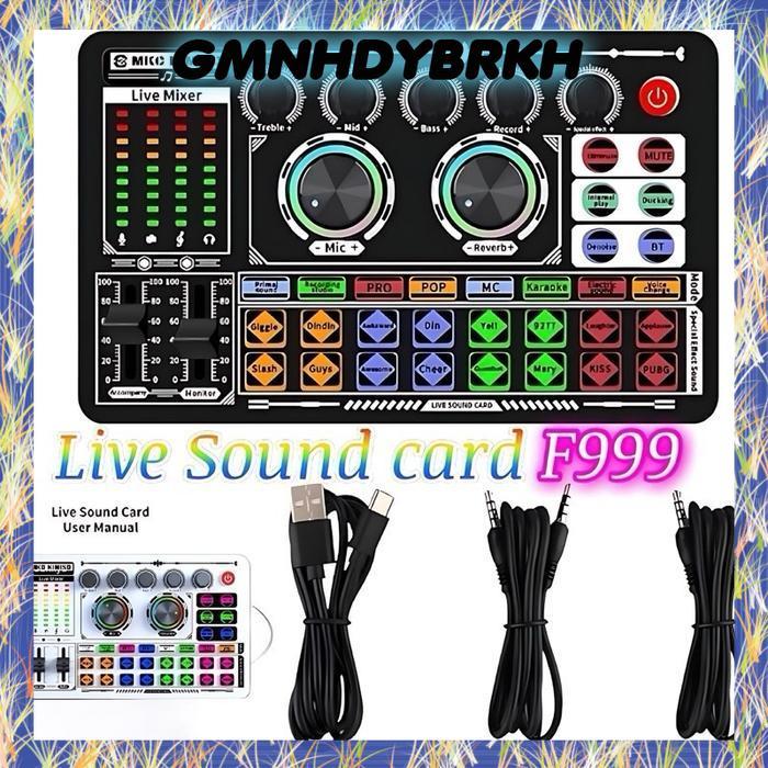 MKC kimiso live SOUND CARD F999 SoundCard Bluetooth compatible External Audio - MKC-f999