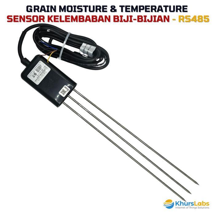 Grain Moisture & Temperatur Sensor Kadar Air Kelembaban Dan Suhu Biji-Bijian RS485 IOT MCU 3S.electr