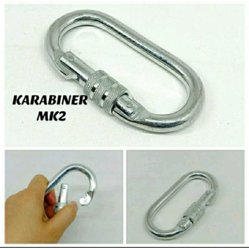carabiner mk12 carabiner besar carabiner besi panjat pinang WE