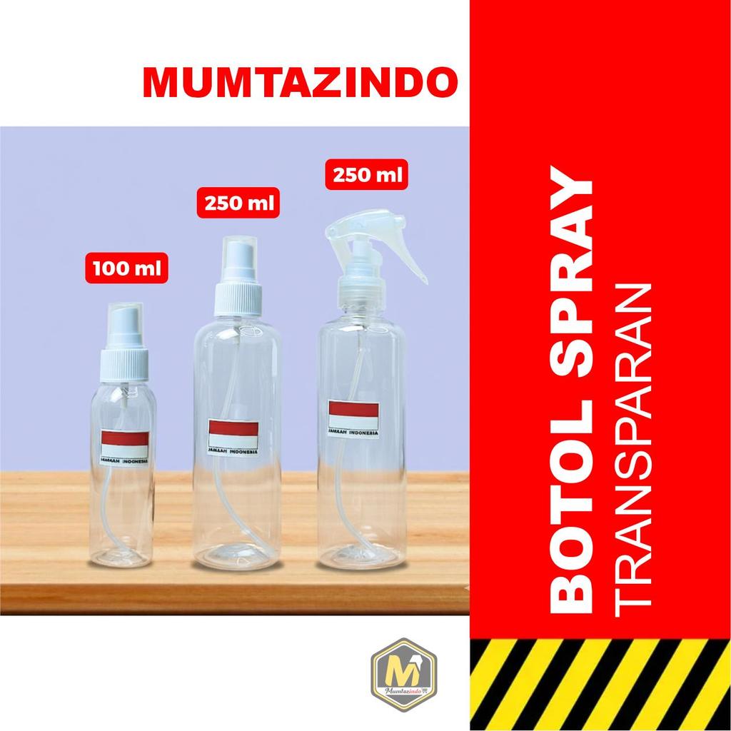MUMTAZINDO - Botol Spray 100 ml & 250 ml / Botol Parfum / Bottle Spray / Botol Parfum Refill / Botol
