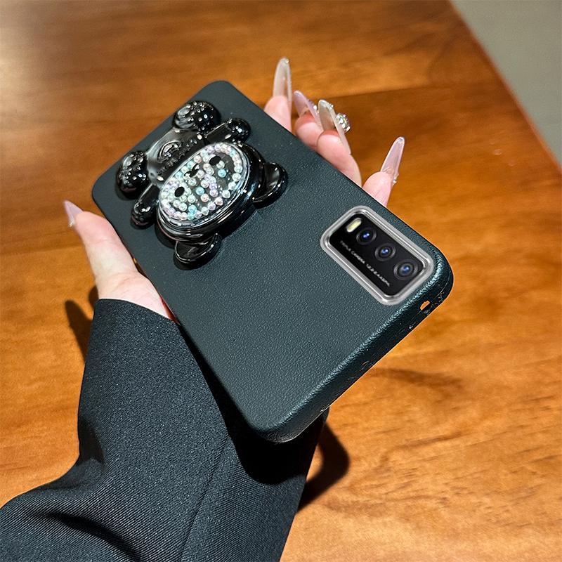 HP Soft Casing Case Silikon Untuk Vivo Y20 2021 V2043 V2048 Y 20 2021 Casing Phone Cover Beruang Men