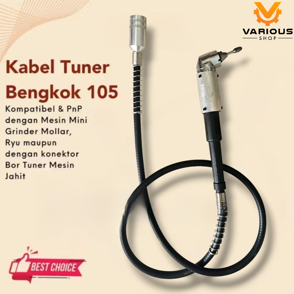kabel fleksibel tuner bengkok 105 derajat pnp mini grinder molar bor tuner mesin jahit tuner bengkok