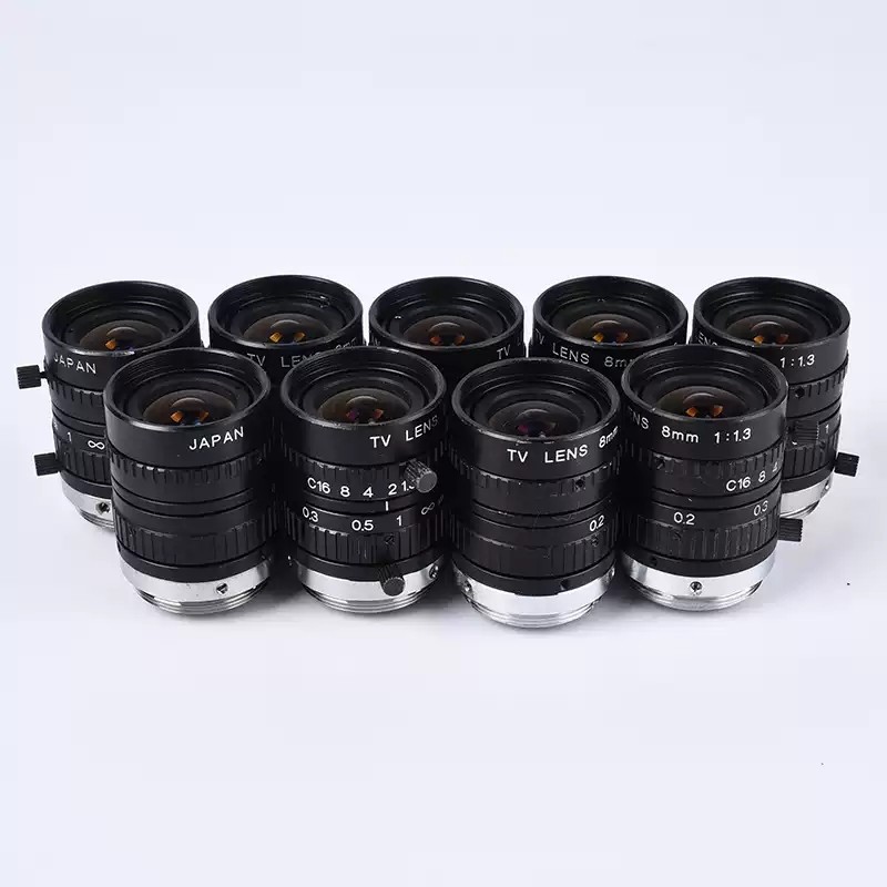 Myutron MV0813 industrial C-mount  lens TV LENS 8mm 1:1.3  maine vision lens in good contion tested 