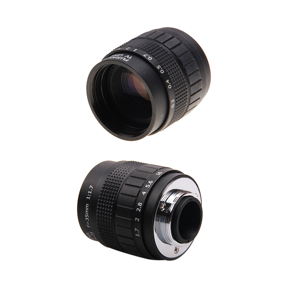 FUJIAN 35mm F1.7 CCTV TV Movie lens + C Mount + Macro ring for Pentax Q Q7 Q10 QS1 Q-S1 Mirrorless C