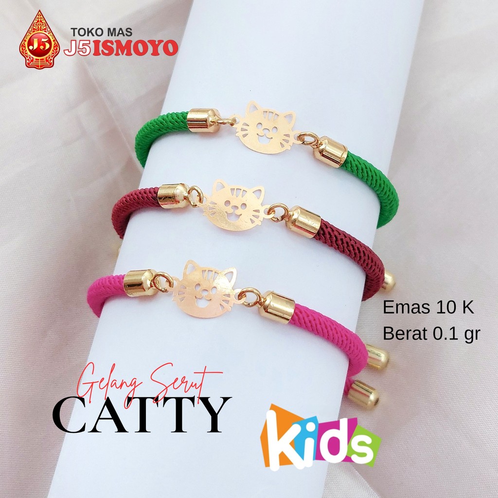 Gelang Anak Tali Kombinasi Emas Mas Asli Jessie Catty J5 Ismoyo