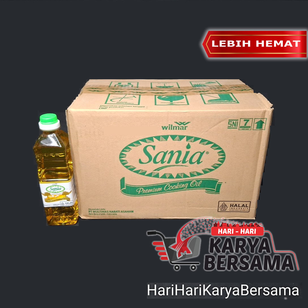 MINYAK GORENG SANIA BOTOL 500ML PER KARTON ISI 24 PCS