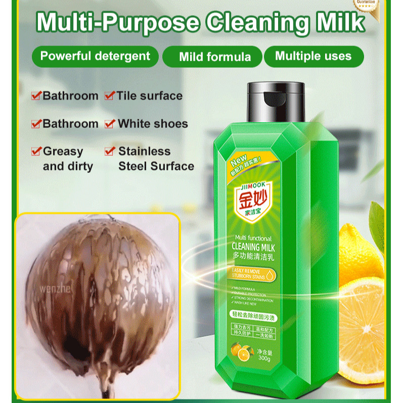 LEMBUT & AMAN Pembersih Serbaguna Kamar Mandi Keramik Lantai Sepatu Putih Serbaguna/Kamar Mandi/Kera