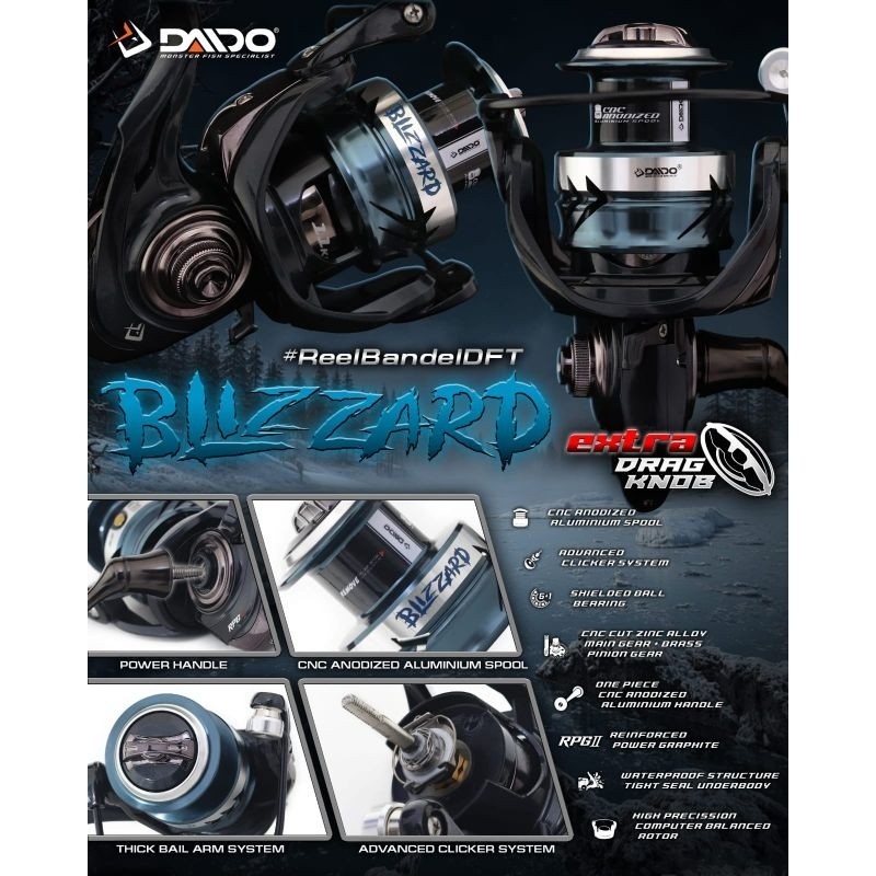 Reel Daido Blizzard 1000,2000,3000,4000 Topik Pancing